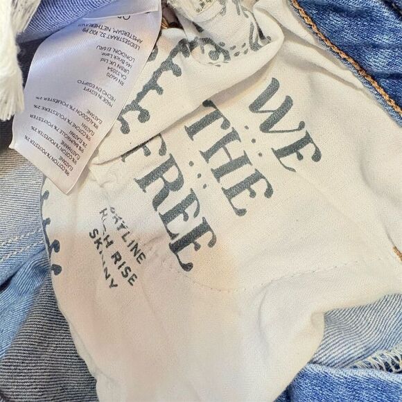 We‎ The Free Women's High Rise Skinny Jeans Size 28 - Picture 6 of 12